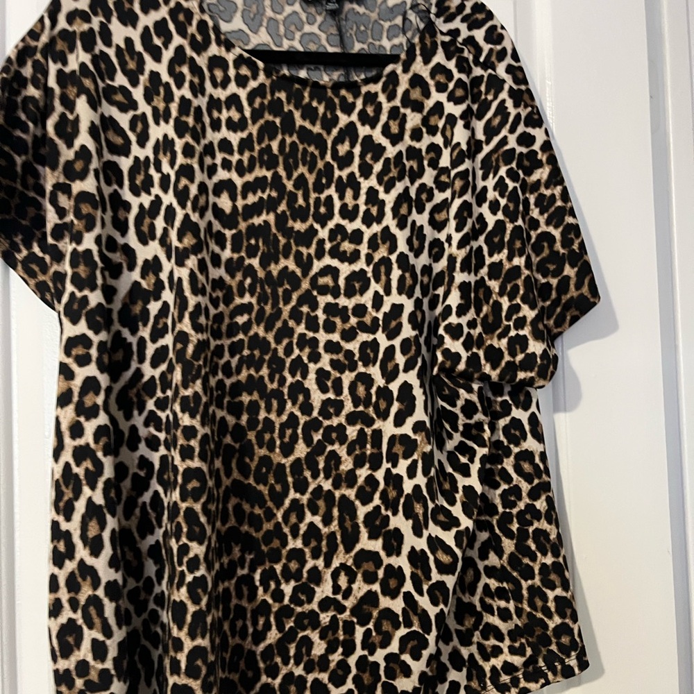 Leopard Print Women's Top